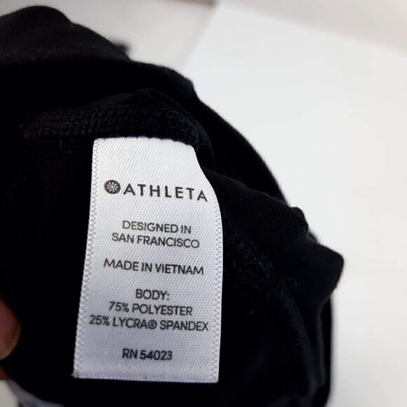 Athleta Women's Run 7/8 Black Size Small Workout Yoga Gym Leggings - Picture 5 of 9